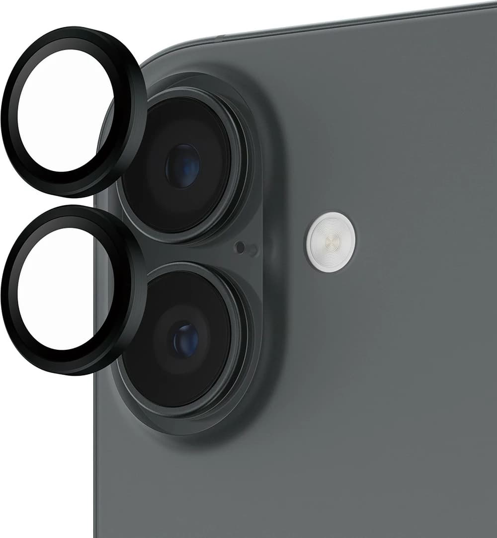 Mbështjellës PanzerGlass Hoops për kamera iPhone 17/16/16 Plus, zi