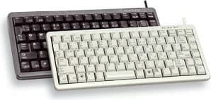 Tastierë Cherry kompakte, Combo (USB + PS/2), DE, Wired, QWERTY, e zezë