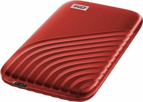 SSD ekstern SanDisk My Passport WDBAGF0020BRD-WESN 2TB NVMe USB 3.2 Gen 2 (USB-C), e kuqe, set me adapter USB-A