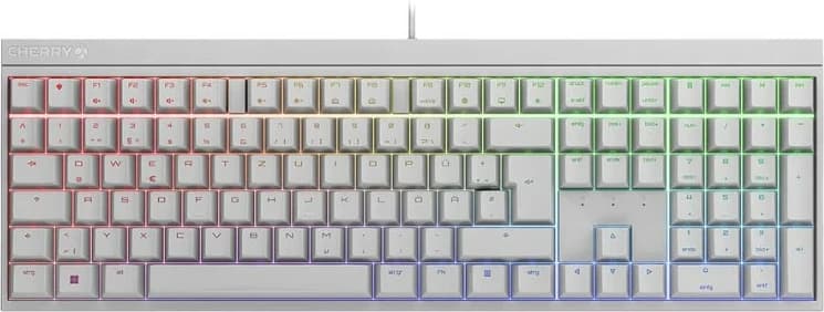 Tastierë Cherry MX 2.0S RGB, MX Red, e bardhë