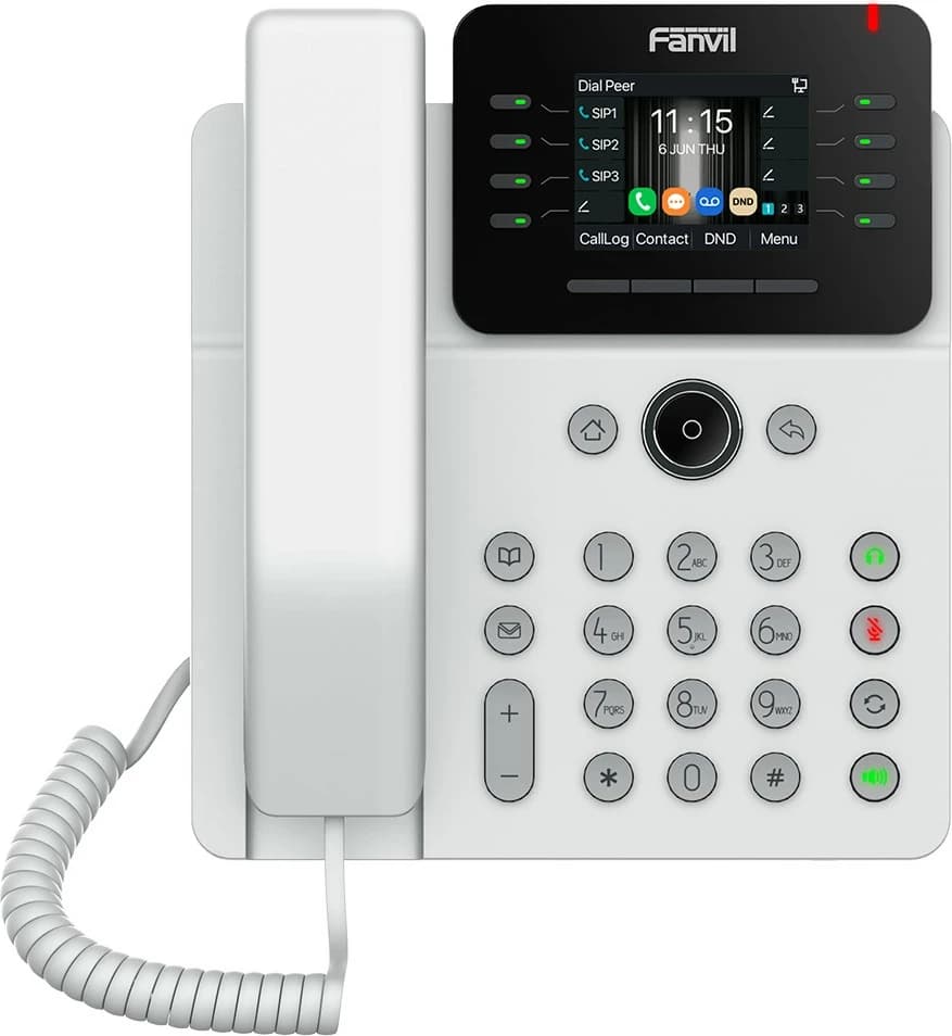 Telefon IP Fanvil V62G, 12 linja, 1000 hyrje, i zi