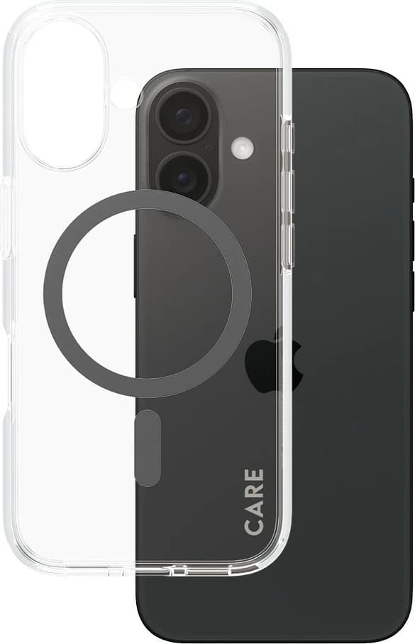 Mbështjellës PanzerGlass CARE Case Flagship MagSAFE për iPhone 16, transparent