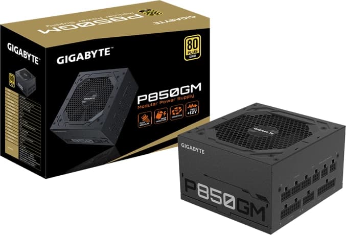 furnizues rryme (PSU) GIGABYTE P850GM, 850W, 80 Plus Gold, modular, ATX, zi