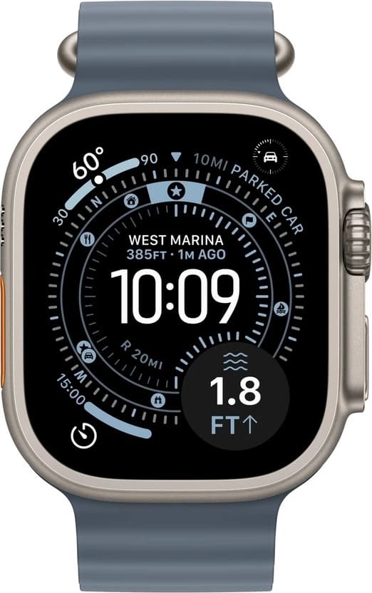 Apple Watch Ultra 3 Cellular 49mm Large Natural Titanium Milanese Loop