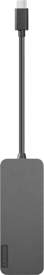 Adapter USB-C Lenovo, 4x USB-A, Hub, gri