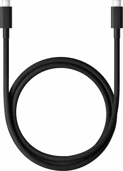 Kabllo USB-C në USB-C Xiaomi 6A USB4 e thurur 1m 120W 40Gbps e zezë