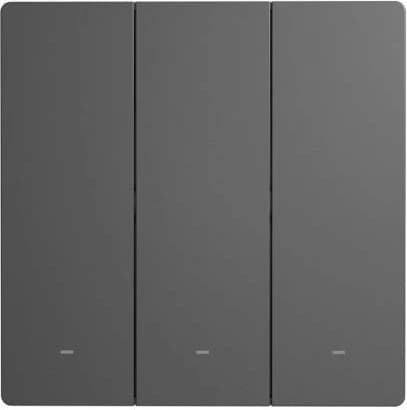 Switch muri smart Wi‑Fi SONOFF M5-3C-86, 3-kanal (triple), EU 86, gri e errët