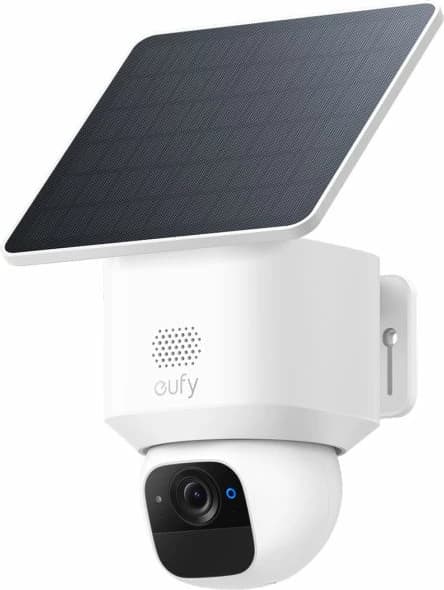 Kamerë sigurie e jashtme Eufy SoloCam E30 (T8171321), 2K, 360°/70°, Wi‑Fi, IP65, panel diellor, microSD deri 128GB, e bardhë