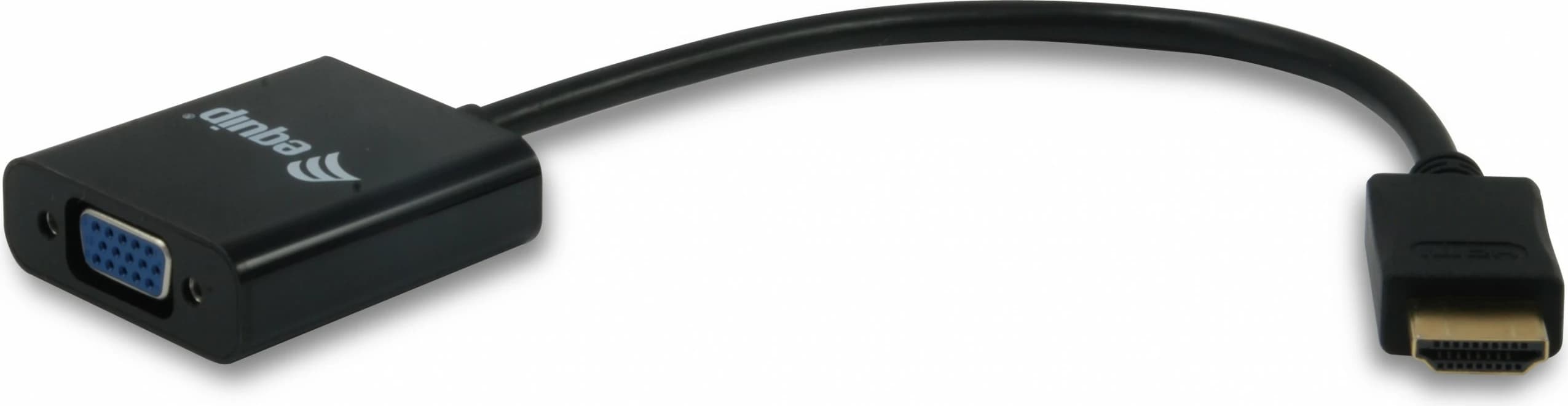 Adapter HDMI në VGA Equip, mashkull HDMI, femër VGA, i zi