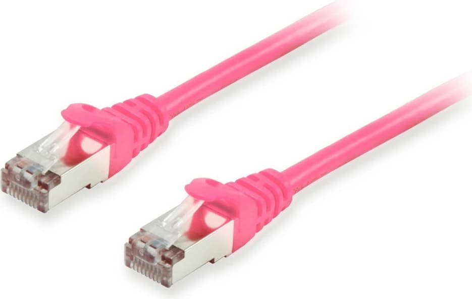 Kabllo rrjeti Cat6a Equip S/FTP 0.25m, RJ-45, rozë