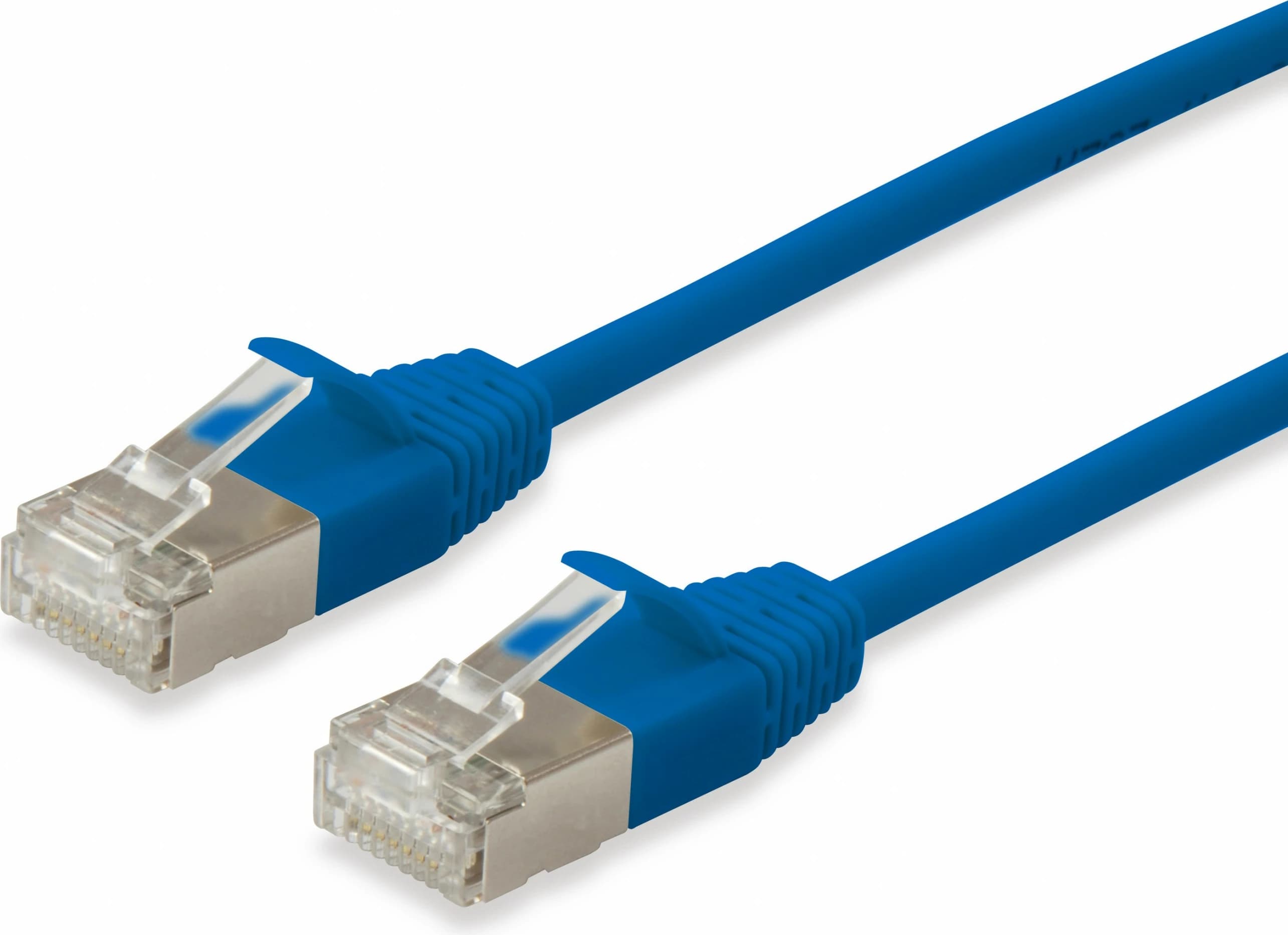 Kabllo rrjeti EQUIP Cat6a F/FTP Slim 0.25m, RJ-45, blu