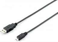 Kabëll USB 2.0 Equip 1.8m, USB A në Micro-USB B, i zi