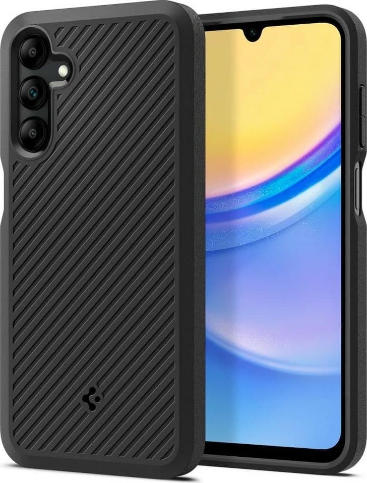 Mbështjellës Spigen për celular Samsung Galaxy A15, i zi