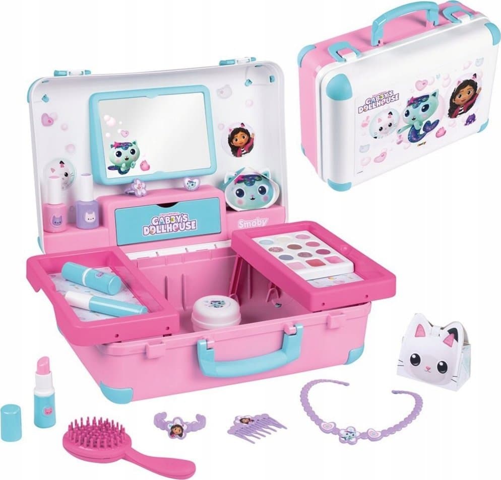 Kufomë bukurie Smoby Gabbys Dollhouse, set lojërash 15 pjesë, për fëmijë 3+, shumëngjyrësh