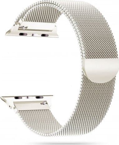 Rrip ore Tech-Protect MilaneseBand STARLIGHT, për Apple Watch 42 44 45 49mm, çelik inox, ngjyrë starlight