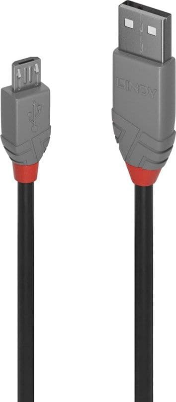 Kallo Lindy USB-A - microUSB 0.5 m, e hirtë