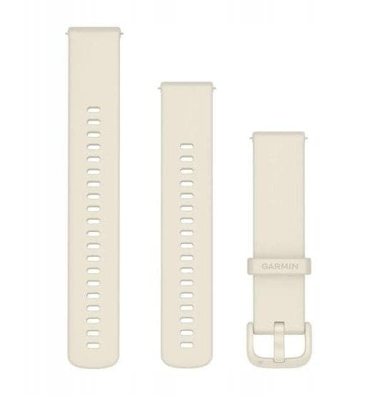 Rrip ore Garmin Quick Release 20mm, silikon, Bone, bezhë e çelët