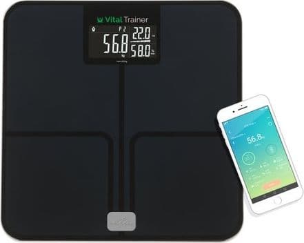 Peshore inteligjente banjoje Eta Vital Trainer, 180 kg, ekran LCD, e bardhë