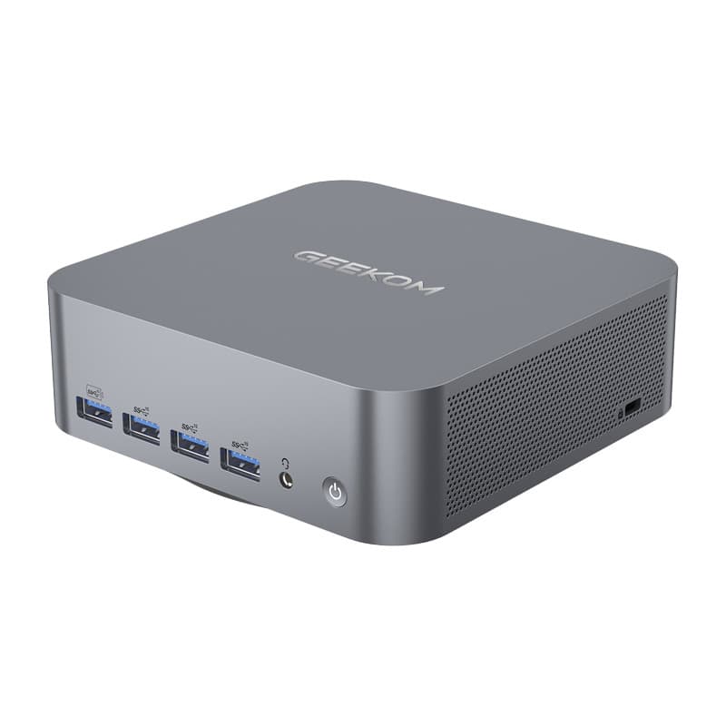 Mini PC GEEKOM GT1 MEGA, Intel Core Ultra 9 185H, 16GB RAM, 1TB SSD, gri