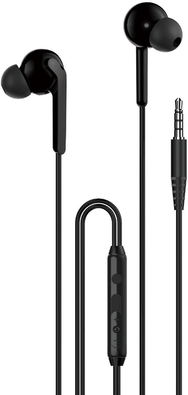 Kufje in ear Dudao X3+, me kabllo, minijack 3.5mm, të zeza