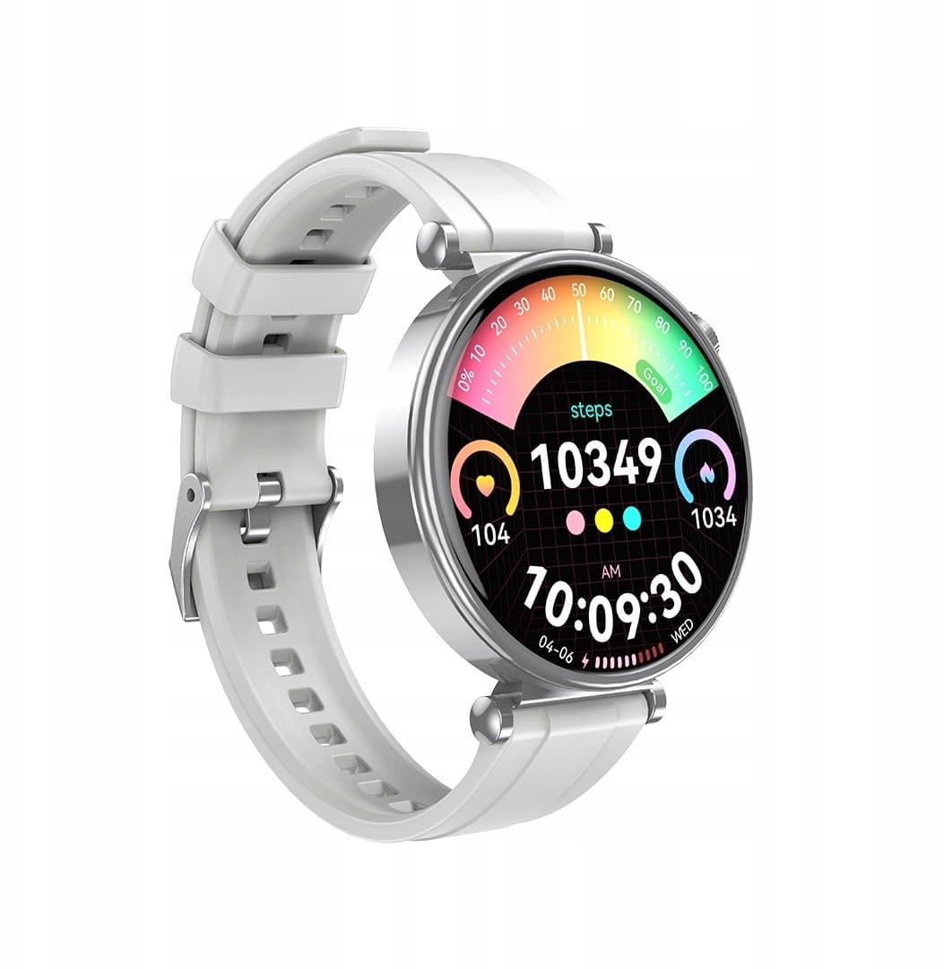 Orë inteligjente XO GT4 Mini, ekran AMOLED, Bluetooth, argjendtë