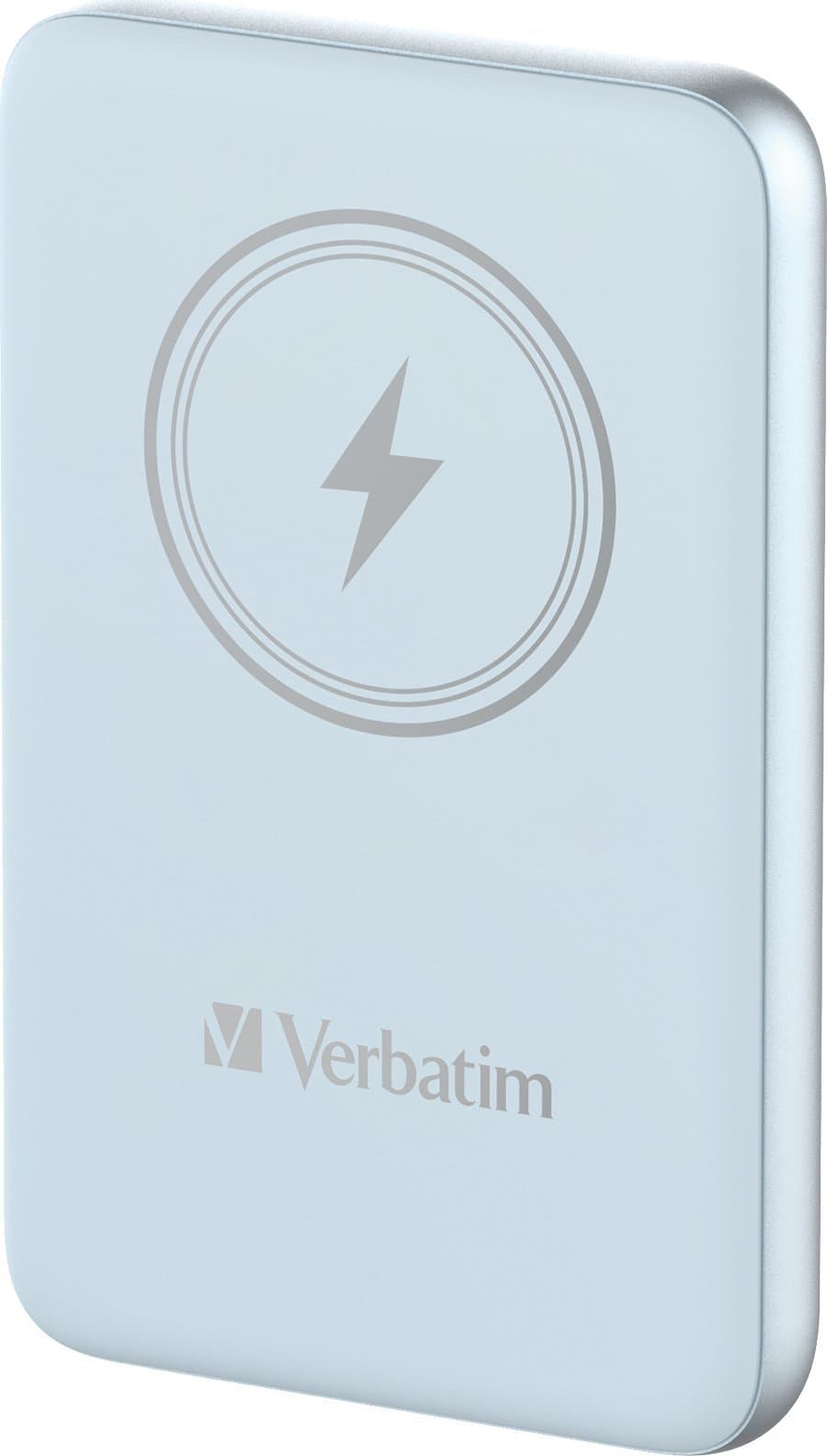 Power bank pa tel Verbatim Charge n Go, 10000mAh, karikim magnetik, blu