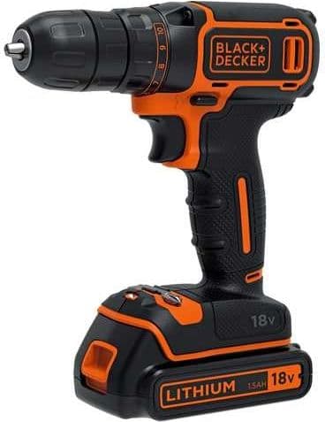 Makineri shpuse vidhosëse Black&Decker BDCDC18K, 18V, bateri 1.5Ah