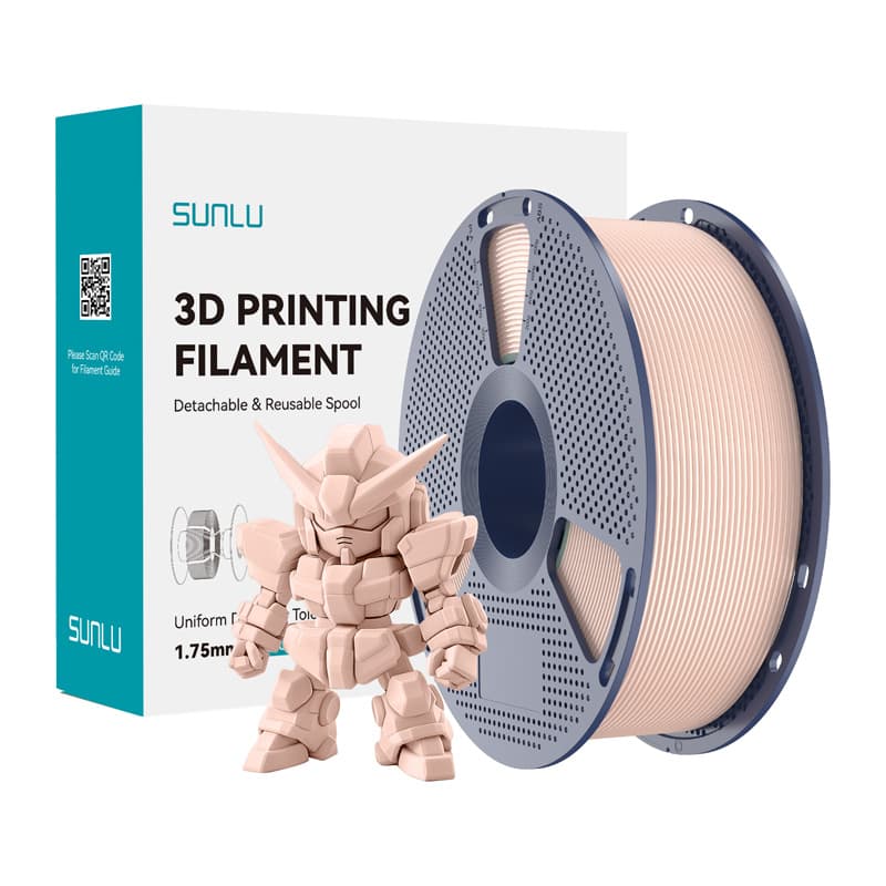 Filament 3D SUNLU PLA+ 2.0, 1.75mm, 1kg, bezhë