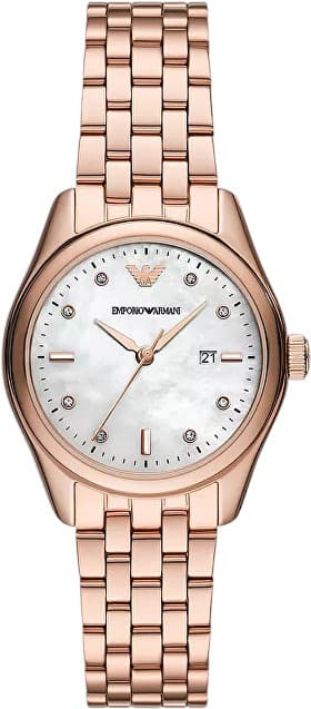 Orë dore për femra Emporio Armani AR11615, e artë rozë