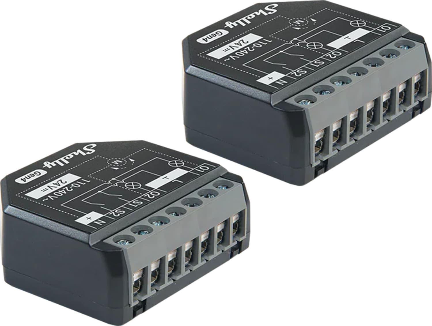 Aktuator smart Shelly 2PM Gen4, 2 kanale, WiFi Zigbee, i zi
