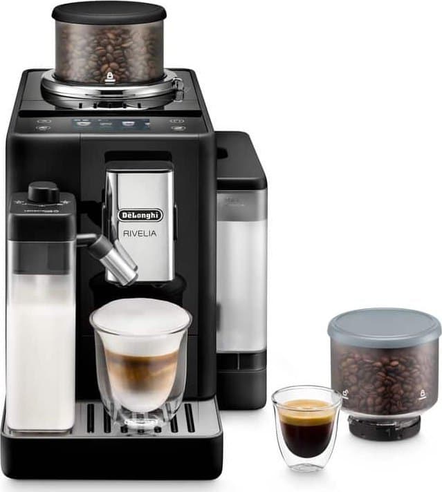 Aparat kafeje Delonghi Rivelia, Bean to Cup, ekran 3.5", i zi