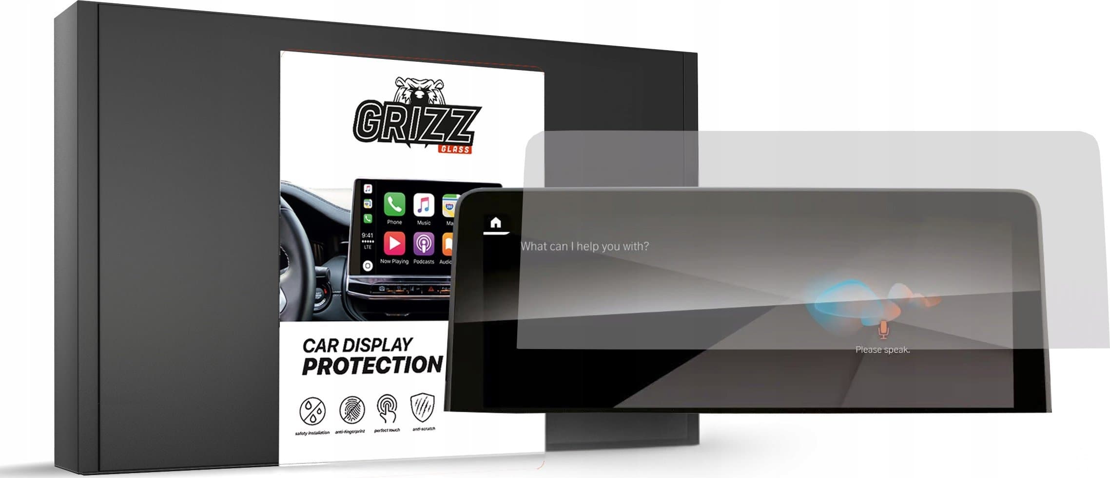 Folie mbrojtëse matte GRIZZ MatteScreen për BMW X4 G02 12.3", anti-fingerprint, transparente