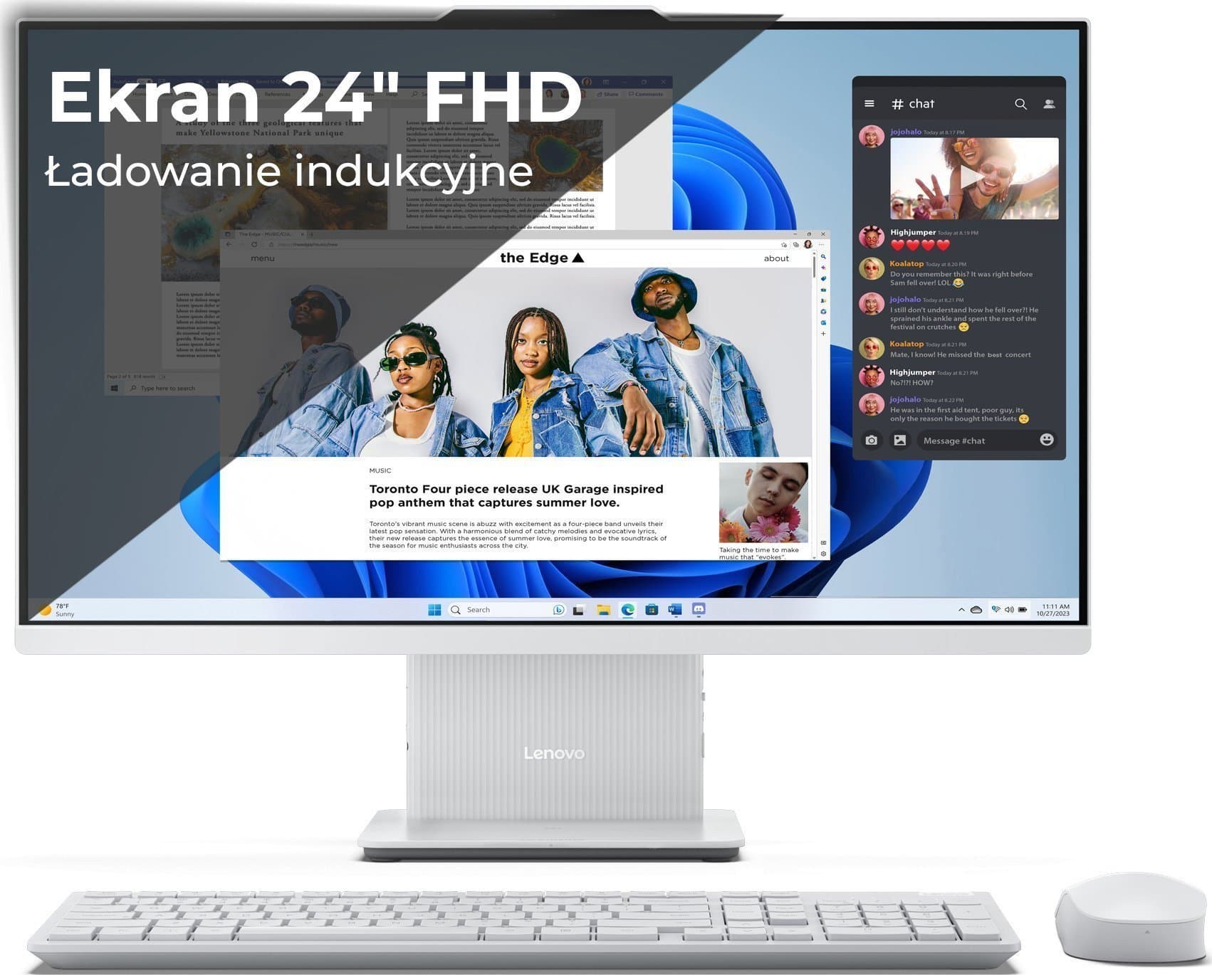 Kompjuter All in One Lenovo IdeaCentre AIO 24IRH9, Core i7 13620H, 16GB RAM 1TB SSD, 23.8" Full HD, gri