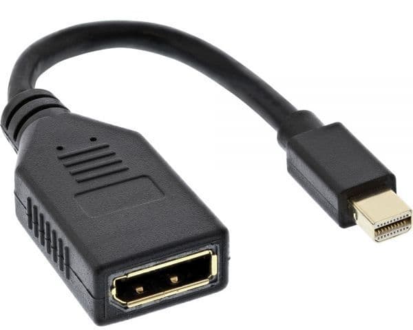 Përshtatës AV InLine (17150S), DisplayPort Mini në DisplayPort, i zi