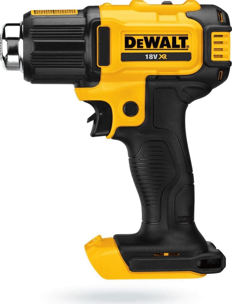 Pistoletë me ajër të nxehtë Dewalt XR 18V, 290/530°,109/190, e verdhë/ zezë