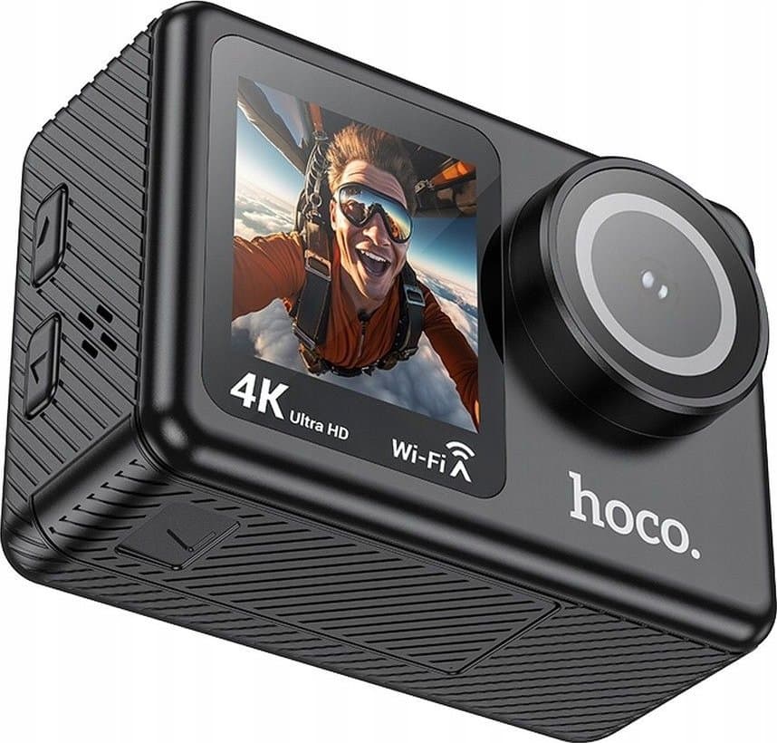 Kamerë sportive Hoco DV101, 4K 30fps, Wi‑Fi, e zezë