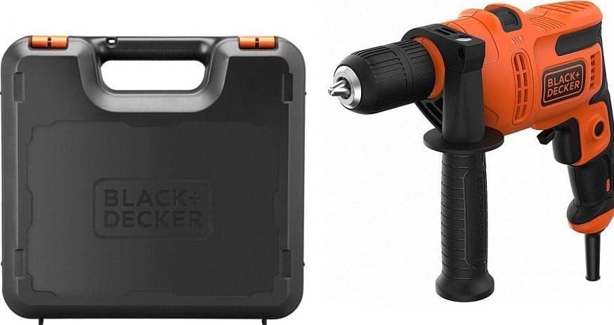 Trapan Black & Decker, 500 W, i zi/portokalli