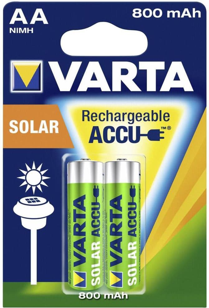 Bateri Varta Solar AA / R6 800mAh, 2 copë