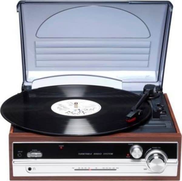 Gramafon Denver VPR-190, retro, radio FM, dru