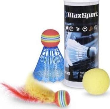 Set badminton Artyk 3 elemente, për fëmijë dhe të rritur, shumëngjyrësh