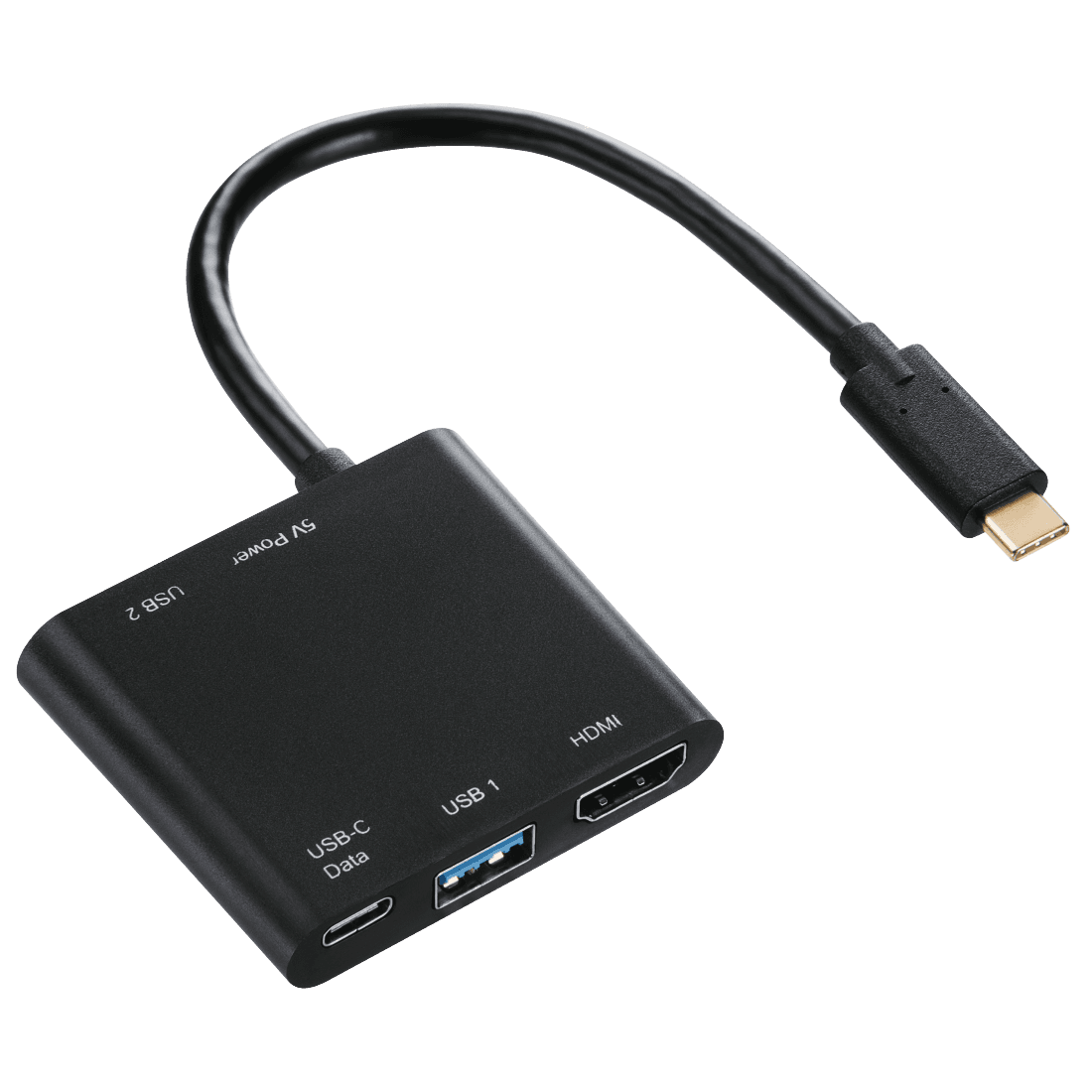 Konvertues Hama Multiport 4në1, 2x USB 3.1, HDMI dhe USB-C (data), 135729