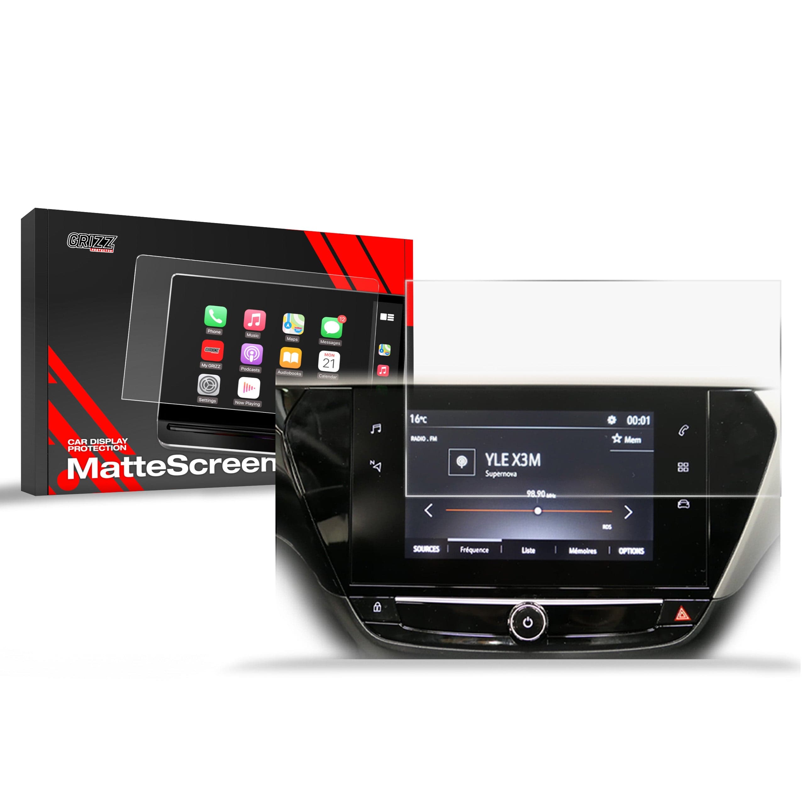 Film mbrojtës ekrani GRIZZ MatteScreen për Opel Corsa F 7", anti-fingerprint, transparent
