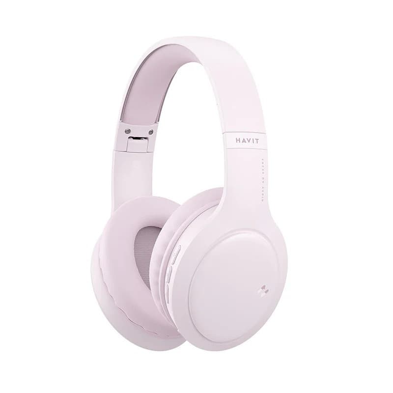 Kufje pa tela on ear Havit H633BT, Bluetooth 5.3, 20 orë bateri, rozë
