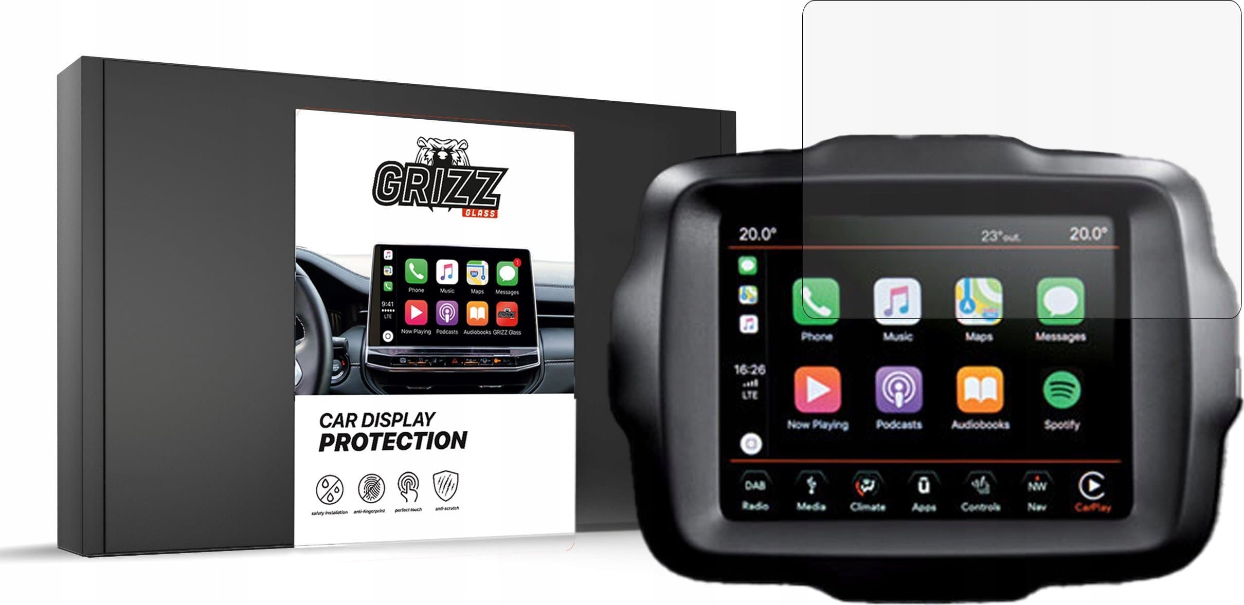 Film mbrojtës GRIZZ MatteScreen për ekran Jeep Wrangler 8.4", anti-fingerprint, mat, transparent