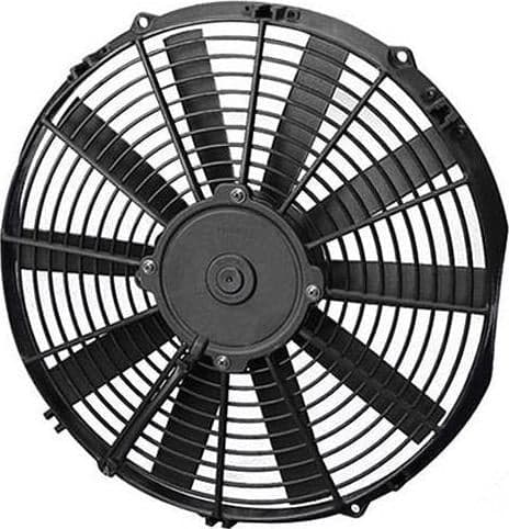 Ventilator ftohës auto SPAL 330mm SLIM suction, 12V, i zi