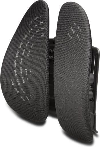 Mbështetëse shpine Kensington SmartFit Conform K60412WW, ergonomike, panele të ventilueshme, e zezë