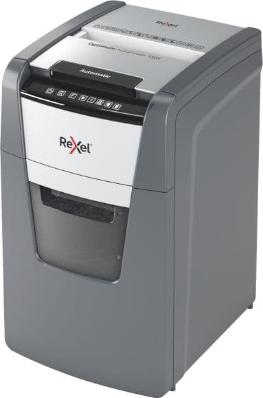 Shredder dokumentesh Rexel AutoFeed+ 130X, 130 fletë, nivel sigurie P-4, gri