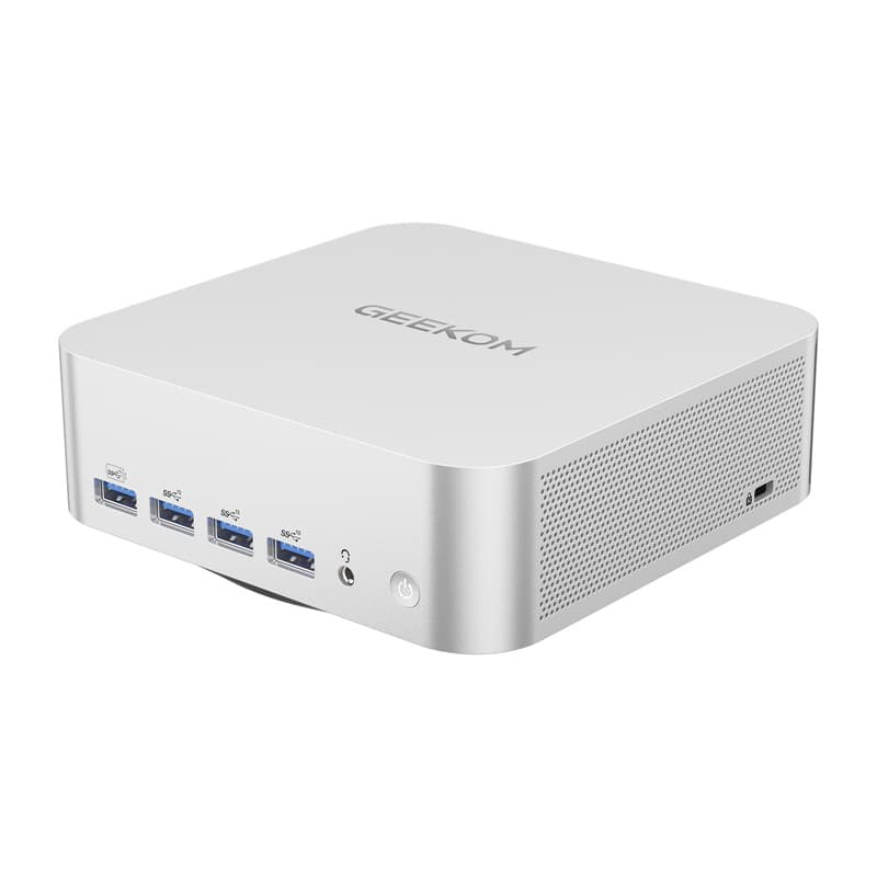 Mini PC GEEKOM A7 MAX, Ryzen 9 7940HS, 16GB RAM, 1TB SSD, Windows 11 Pro, i bardhë