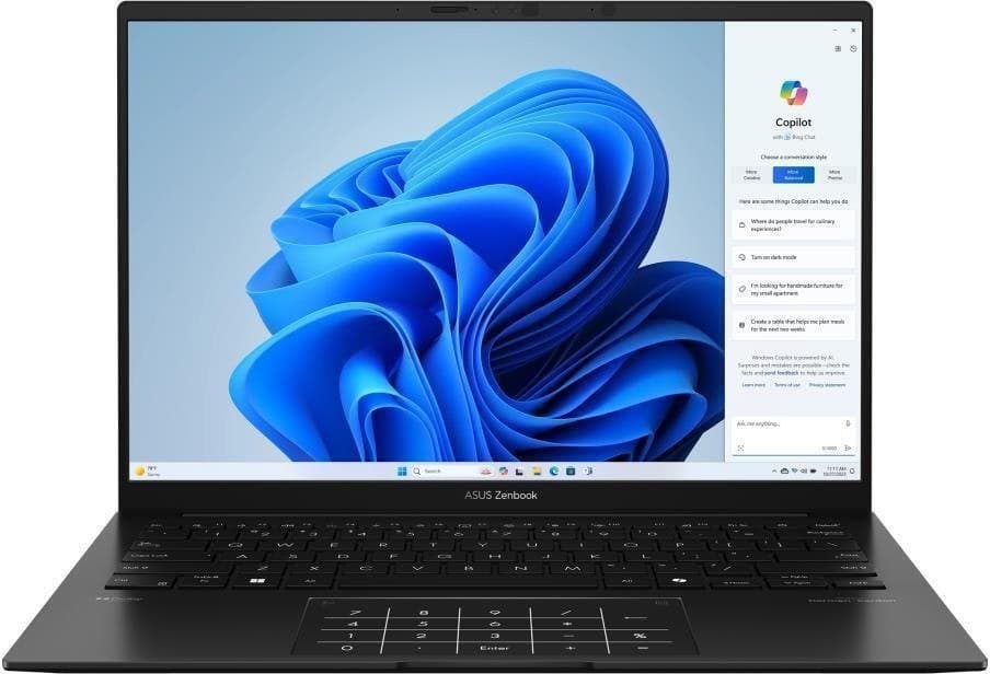 Laptop Asus ZenBook 14 OLED UM3406KA, Ryzen AI 5, 16GB RAM, 1TB SSD