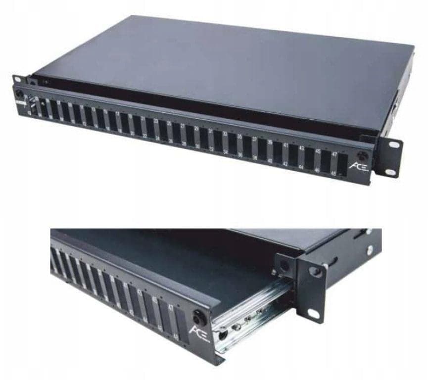 Panel fibra optike securityNET P1-T240000-E-LV, 19" 1U, 24x SC duplex, i zi